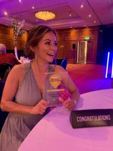 orset Business Champion awards_Jul 21 - Kirsty Campbell with the award
