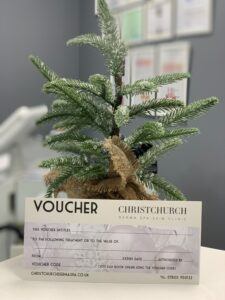 Christmas gift voucher for a skincare treatment at Christchurch Derma Spa in Christchurch, Dorset