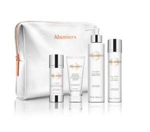 AlumierMD Calming Collection of skincare products for acne